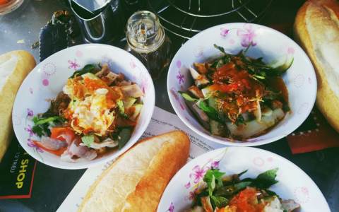 bánh mì chấm Nha Trang thơm ngon hấp dẫn