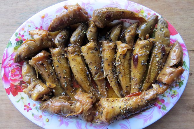 cá bống kho tiêu An Khê