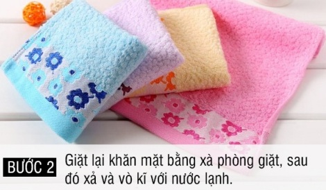 cần làm sạch khăn mặt đúng cách