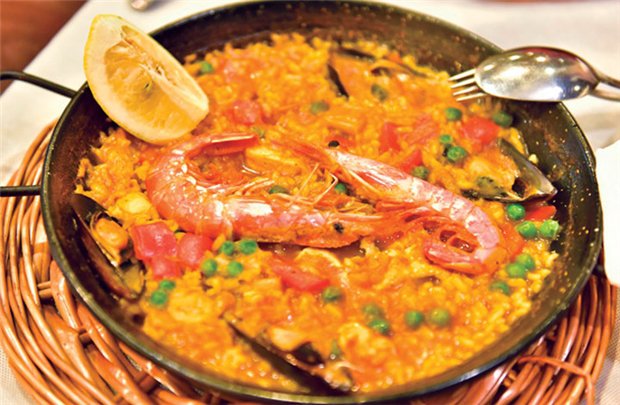 cơm chiên paella của Tây Ban Nha