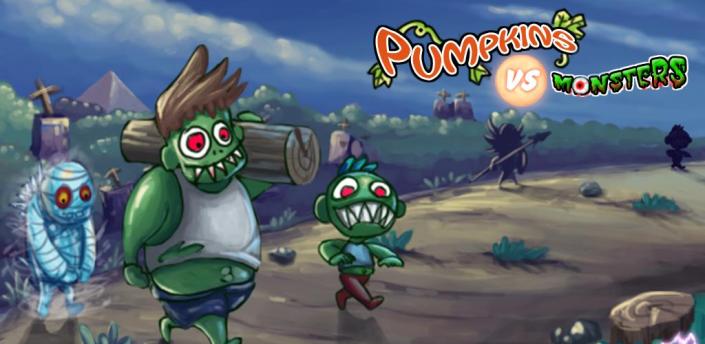 Pumpkins vs. Monsters là game hay cho điện thoại android trong mùa halloween