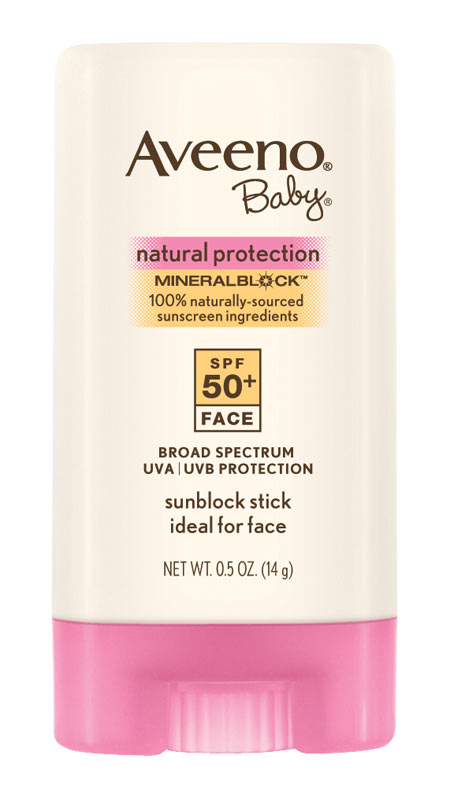 Kem chống nắng Aveeno Baby Natural Protection Mineral Block Face Stick SPF 50 cho trẻ em