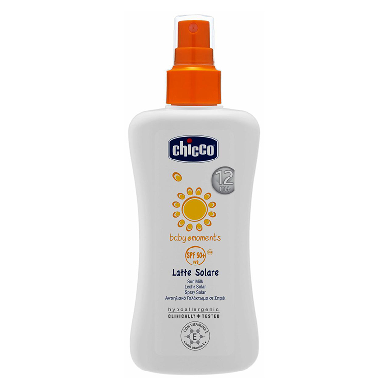 Kem chống nắng dưỡng da dạng xịt Chicco SPF 50+ cho trẻ em