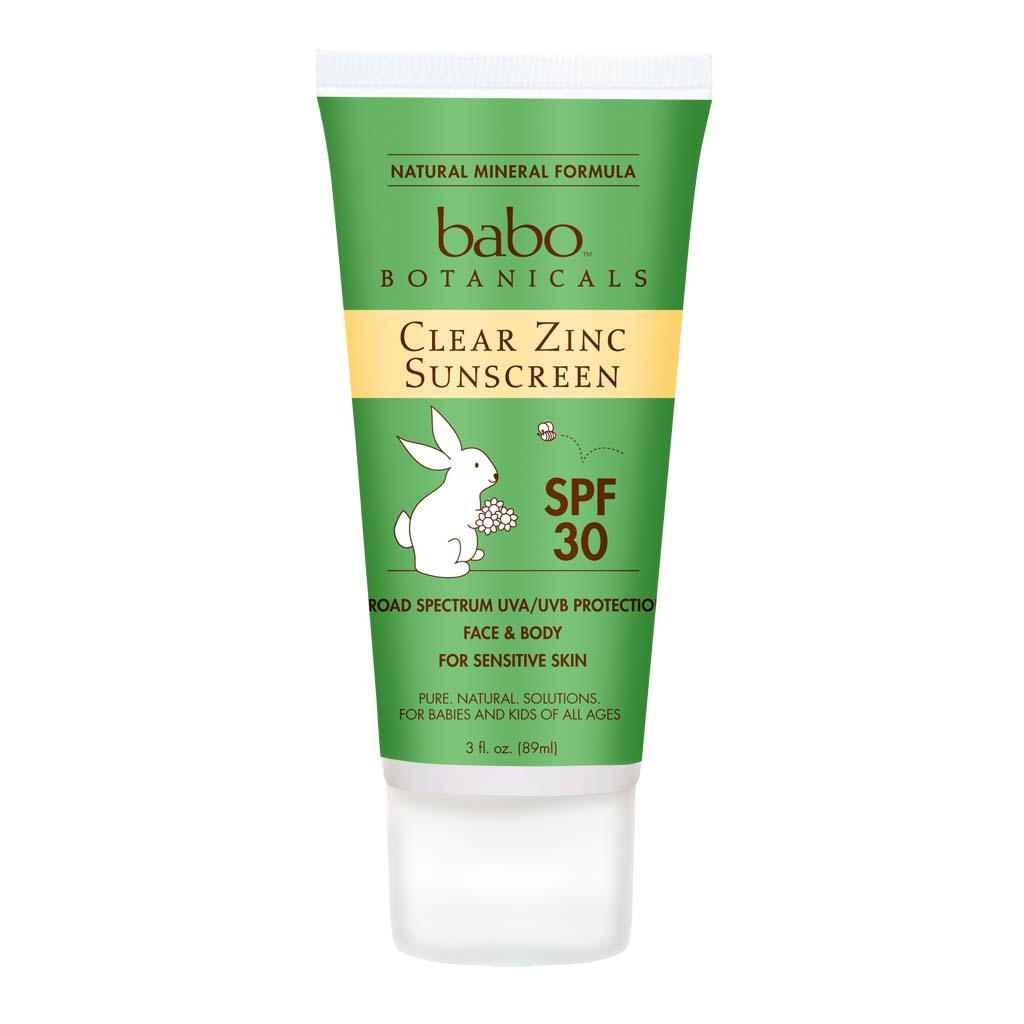 Kem chống nắng Babo Botanicals Clear Zinc Sunscreen, SPF 30 an toàn và tốt cho trẻ em