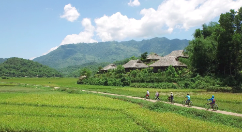 hoạt động ngoài trời tại thung lũng xanh mai châu