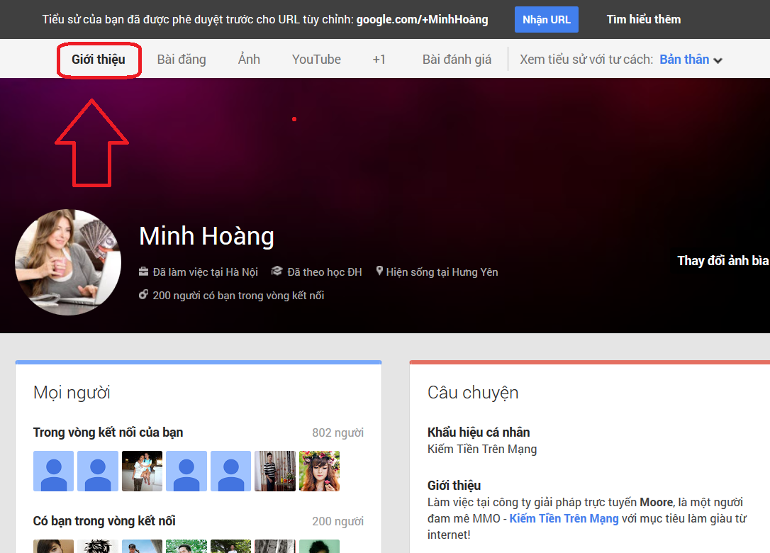 kiếm tiền trên google+