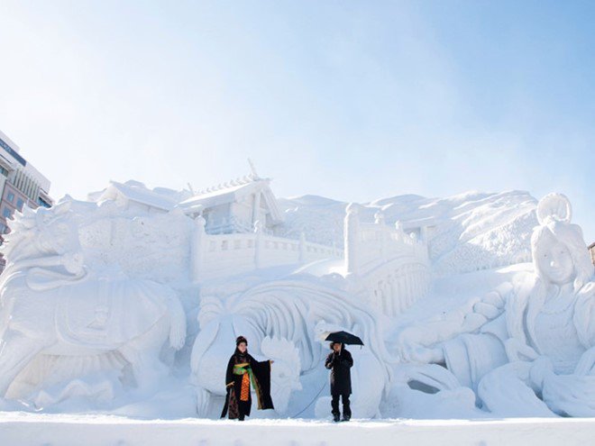 lễ hội tuyết Sapporo