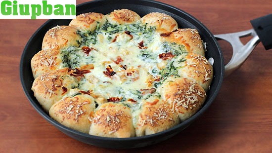 pizza chảo nhúng thơm ngon hấp dẫn