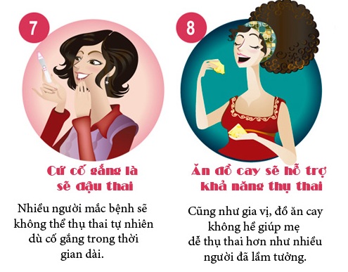 quan niệm sai lầm ăn đồ cay dễ thụ thai