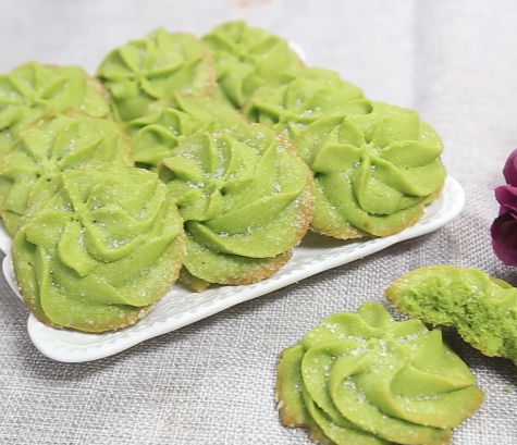 Bước 4 làm bánh quy bơ matcha