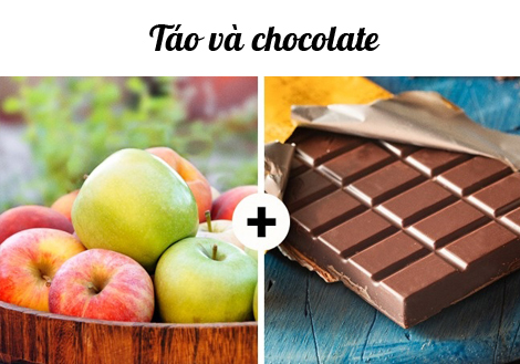 Táo và chocolate là mẹo kết hợp thực phẩm đem lại kết quả tốt