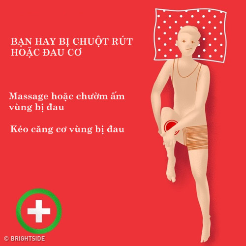 tư thế ngủ nếu bạn hay bị chuột rút