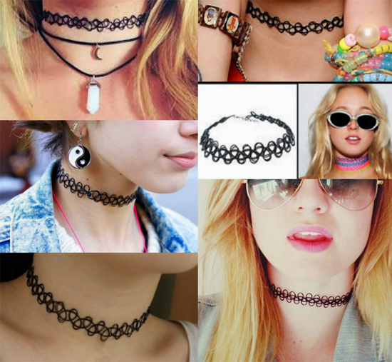 vòng tattoo choker cá tính