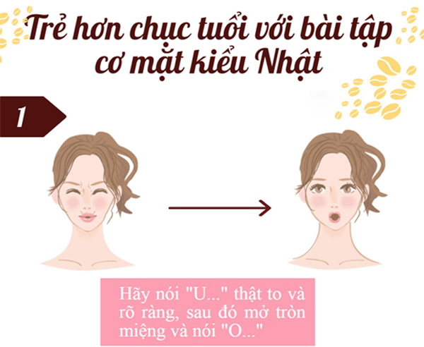 Giúp bạn Trẻ hơn đến cả chục tuổi với bài tập cơ mặt của người Nhật