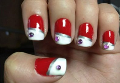 Ấm áp với màu nail đỏ