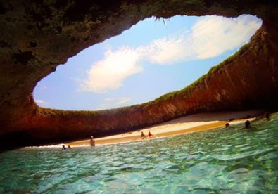 Giúp bạn Ấn tượng biển trong đảo tại Marieta Islands Mexico