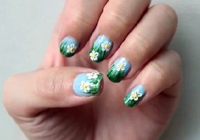 Giúp bạn Biến tấu với màu nail tràn ngập sắc hoa lá