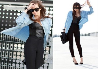 Giúp bạn Cách diện sơ mi denim độc đáo