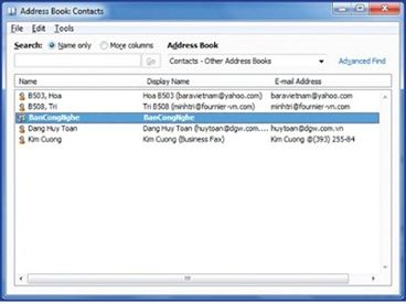 Giúp bạn Cách tạo nhóm địa chỉ email trong MS Outlook 2010