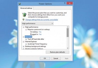 Giúp bạn Cải thiện thời lượng pin laptop trên Windows 8