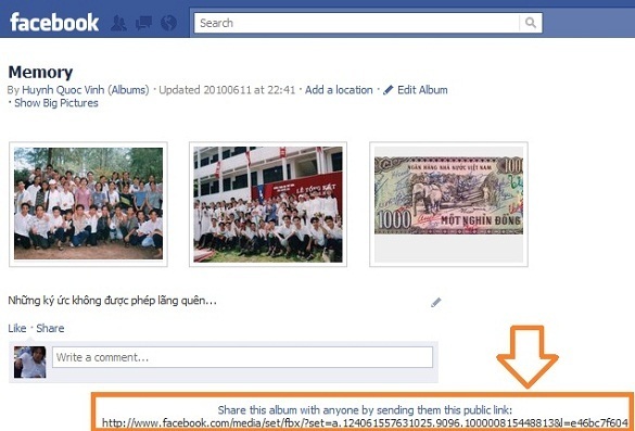 Giúp bạn Chia sẻ album hình ảnh từ Facebook cho bạn bè như thế nào?