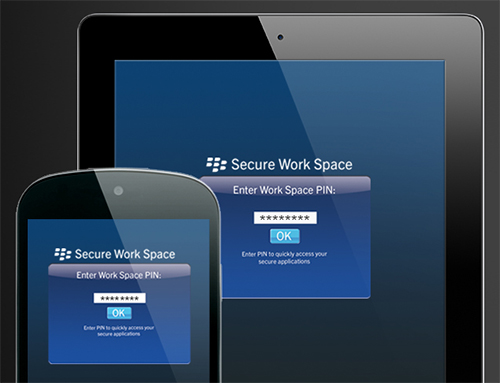 Giúp bạn có phải BlackBerry giới thiệu Secure Work Space dành cho máy iOS và Android?