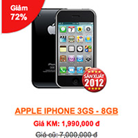 Giúp bạn có phải iPhone 5, iPhone 4, 4s, iPhone 3Gs giảm giá 72%?