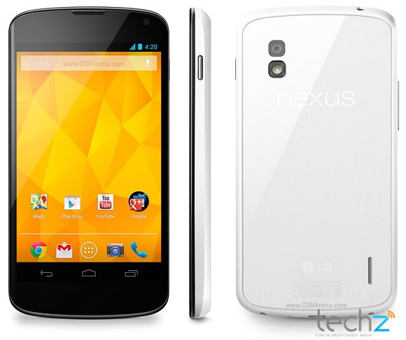 Giúp bạn có phải phiên bản Nexus 4 trắng, sẽ bán ra vào ngày mai?