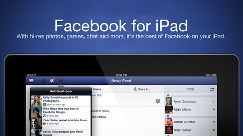 Giúp bạn Facebook cập nhật ứng dụng cho iPad chưa?