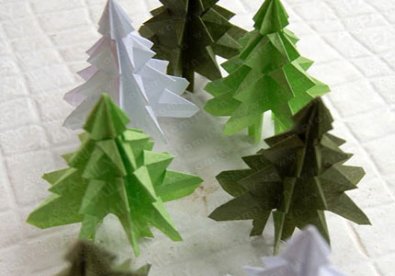 Giúp bạn Gấp cây thông Noel phong cách Origami dễ làm mà đẹp