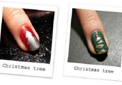 Giúp bạn Hướng dẫn 2 cách vẽ nail cây thông Noel đáng yêu