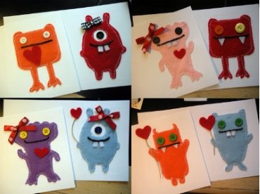 Giúp bạn Hướng dẫn làm thiếp handmade hình monster