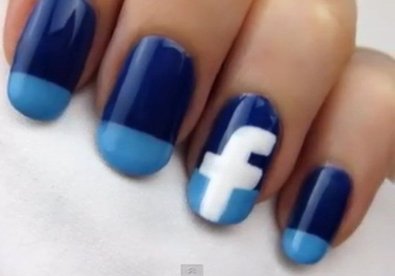 Hướng dẫn vẽ nail hình facebook