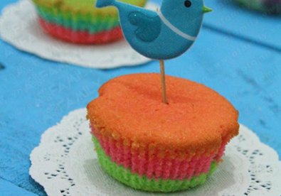 Giúp bạn Làm bánh cupcake cầu vồng cho Tết thêm sắc màu