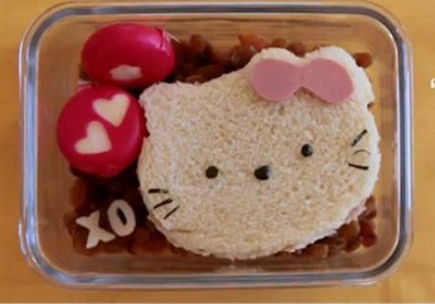 Giúp bạn Làm bánh mì kẹp Hello Kitty cho bé