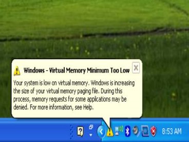 Giúp bạn Làm sao để xử lý thông báo “Windows – Virtual Memory Minimum Too Low” trong window?