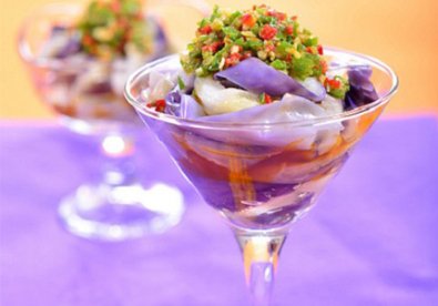 Giúp bạn Món salad cà tím thanh mát dễ ăn