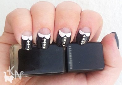 Giúp bạn Nail áo cổ peter pan tuyệt xinh