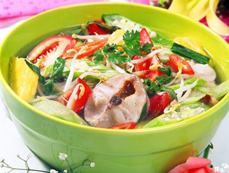 Giúp bạn Canh cá nấu chua cho ngày hè nắng nóng