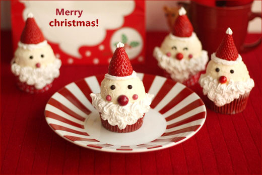 Giúp bạn Bật mí cách làm cupcake hình ông già noel