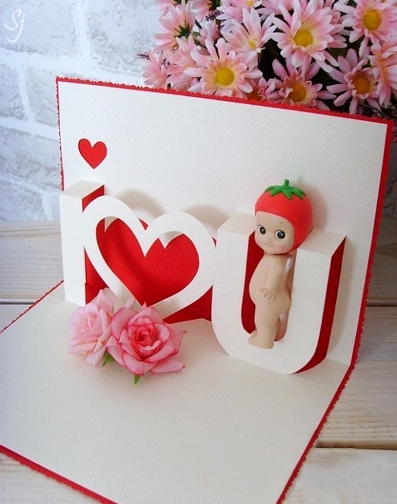 Giúp bạn Mê mệt với những mẫu thiệp Valentine handmade cực đáng yêu ( P2)