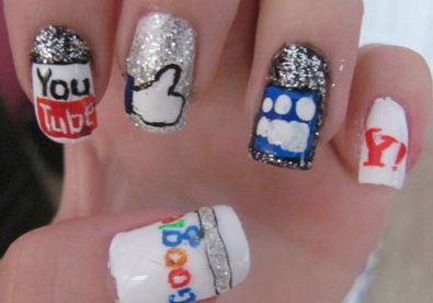 Giúp bạn Những mẫu nail cho cô nàng mê Facebook