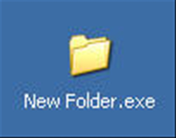 Giúp bạn Phải làm sao khi folder bị chuyển sang *exe?