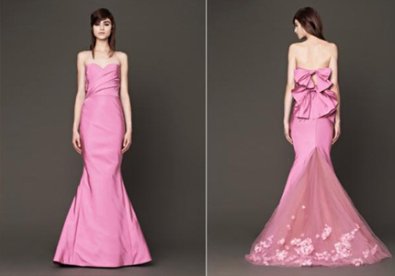 Giúp bạn Váy cưới tràn ngập sắc hồng của Vera Wang