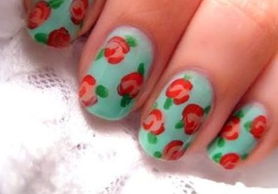 Giúp bạn Vẽ nail hoa hồng vintage cổ điển cho tiểu thư lãng mạn