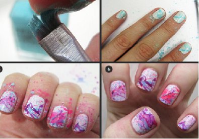 Vẽ nail họa tiết nhiều màu sắc rực rỡ