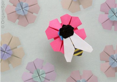 Giúp bạn Xếp con ong giấy Origami