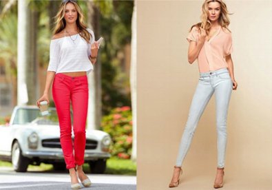 Giúp bạn Xu hướng quần jeans màu mốt nhất năm 2013